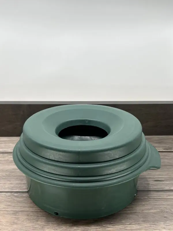 An Olive Green Color Pet Bowl for Pets